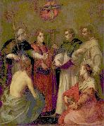 Andrea del Sarto Disput ber die Dreifaltigkeit oil painting on canvas